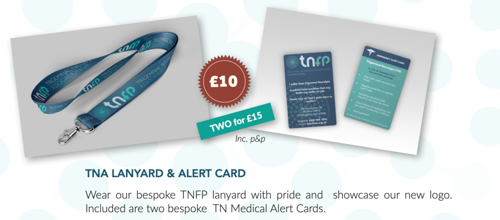 Trigeminal Neuralgia Lanyard Emergency Alert Card,