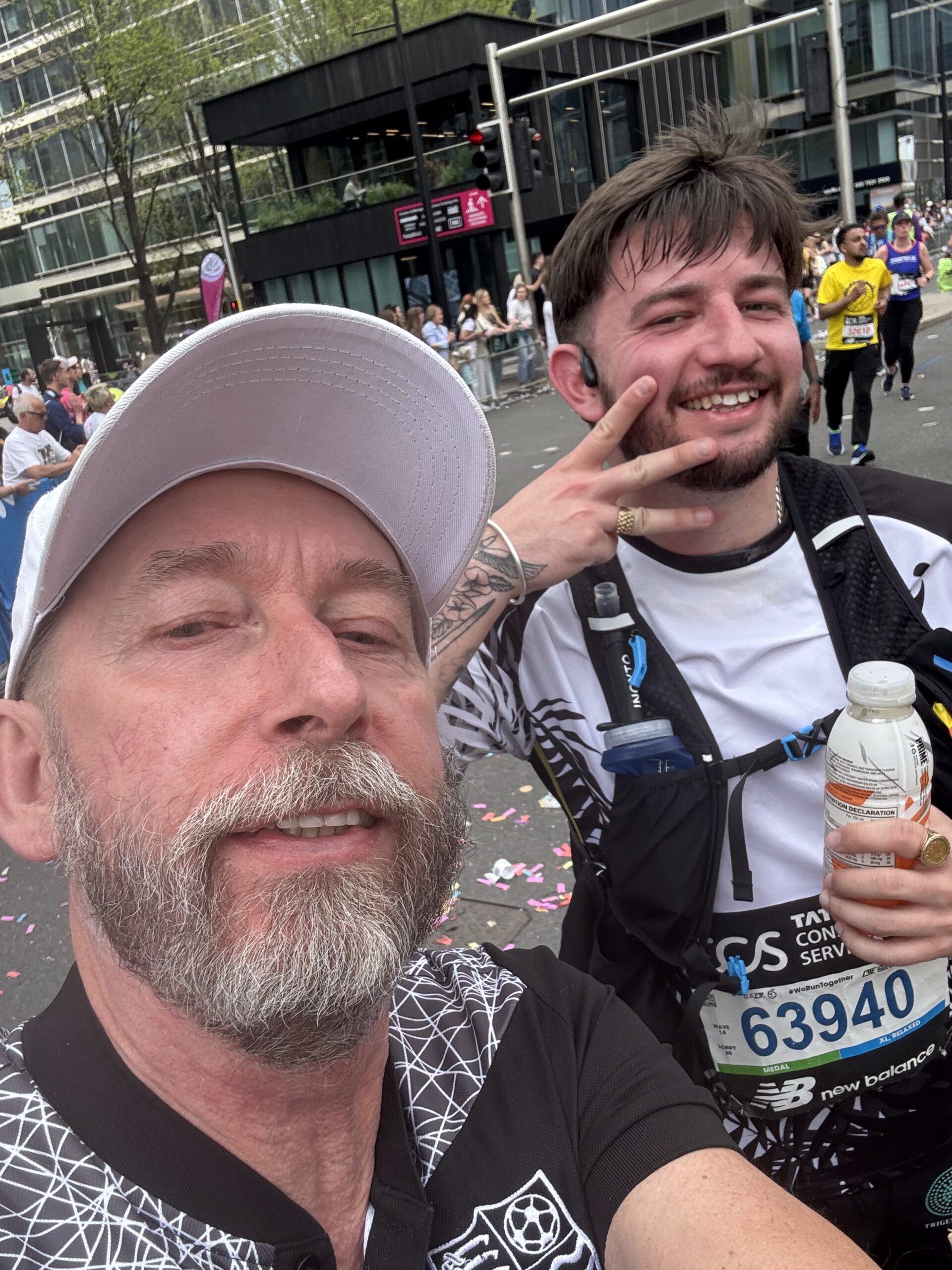 Adam Minors running the London Marathon for TNA UK