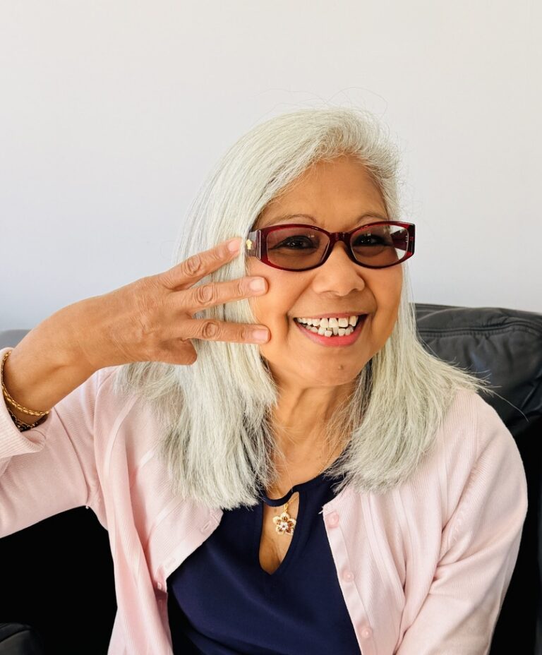 Face of TN campaign participant showing three fingers