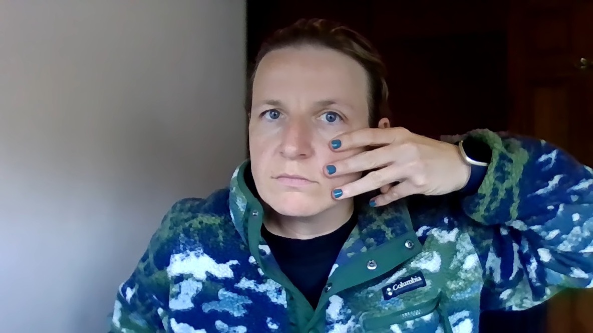 Georgina Carr, Chief Executive of The Neurological Alliance, supporting the Show TN 3 Fingers campaign for International Trigeminal Neuralgia Day 2026